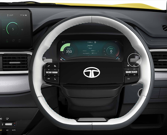 Tata Punch EV, Steering-mounted paddle shifters for 4-level multi-mode regen, plus cruise control