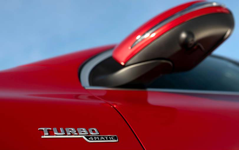 Mercedes-Benz Mercedes-AMG GLA 35 4MATIC — TURBO 4MATIC badge denoting the turbocharged all-wheel-drive powertrain