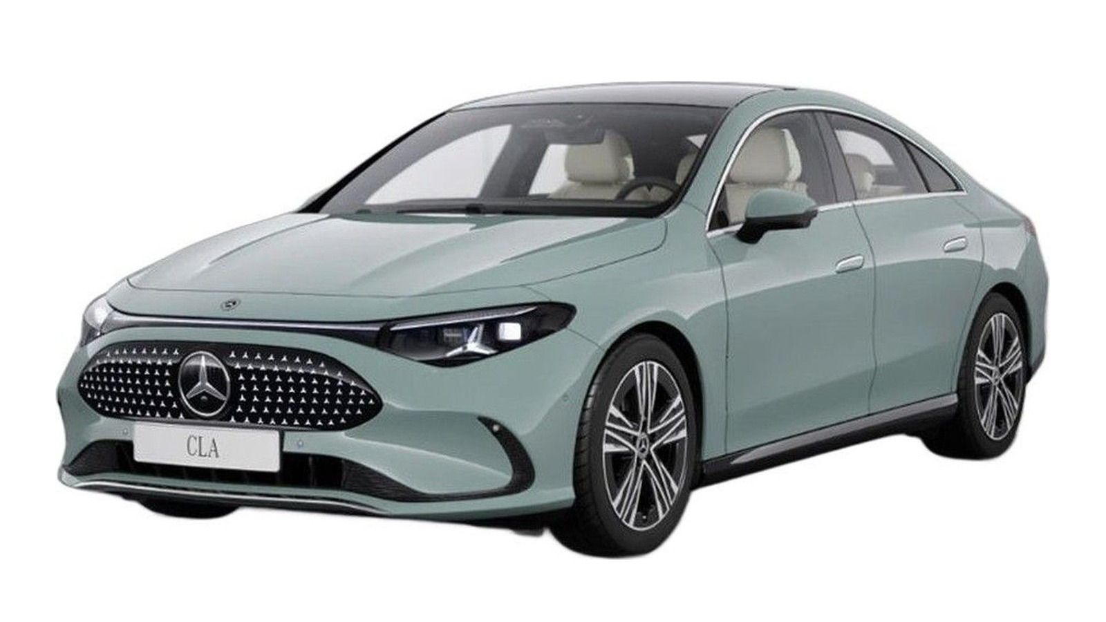 Mercedes-Benz CLA Electric in Aqua Mint