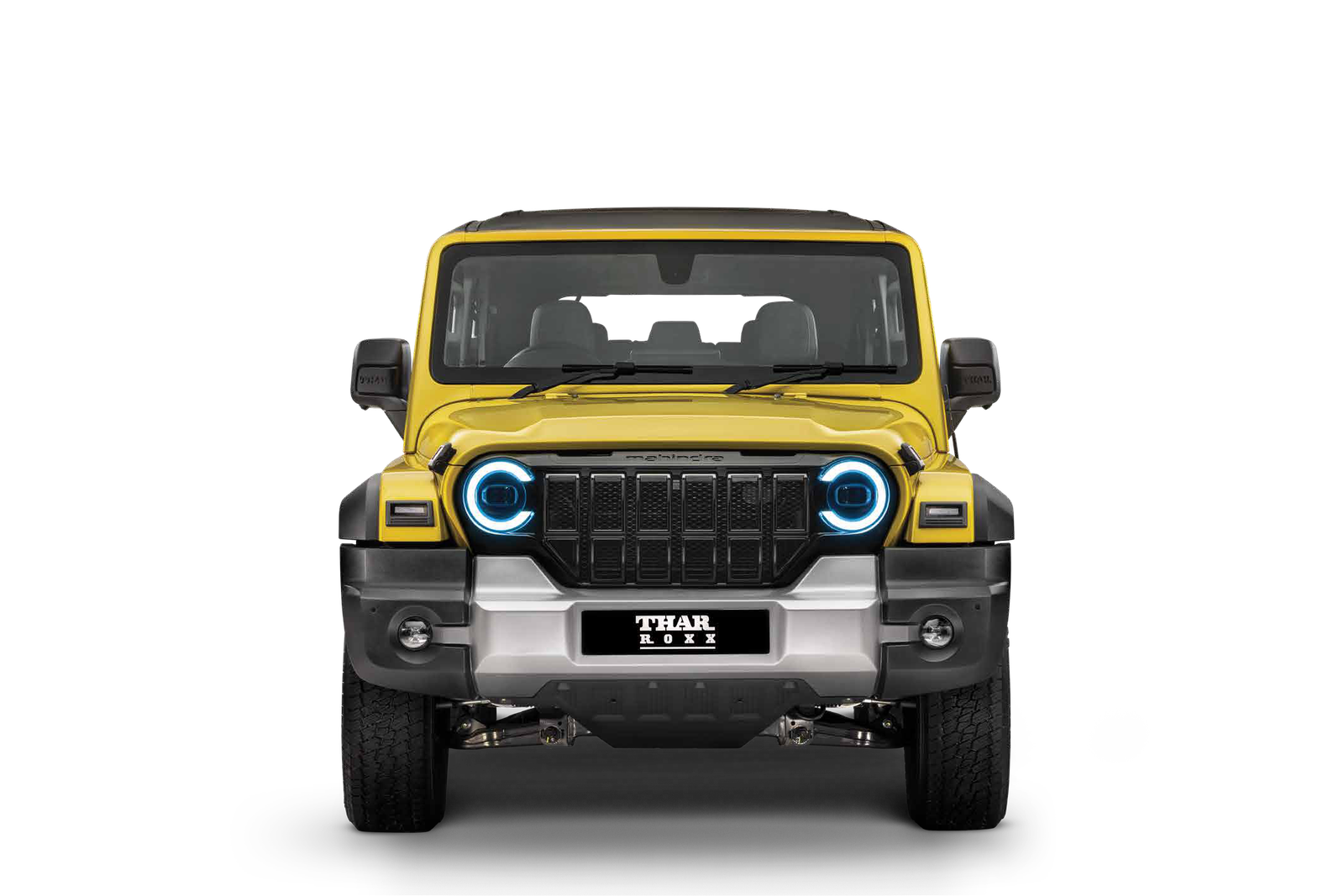 Mahindra Thar Roxx — Star Edn in Citrine Yellow with piano black grille