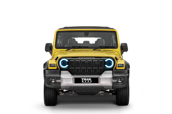 Mahindra Thar Roxx, Star Edn in Citrine Yellow with piano black grille