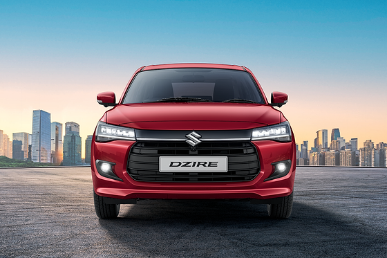Maruti Suzuki Dzire, Striking wide front fascia with piano-black grille