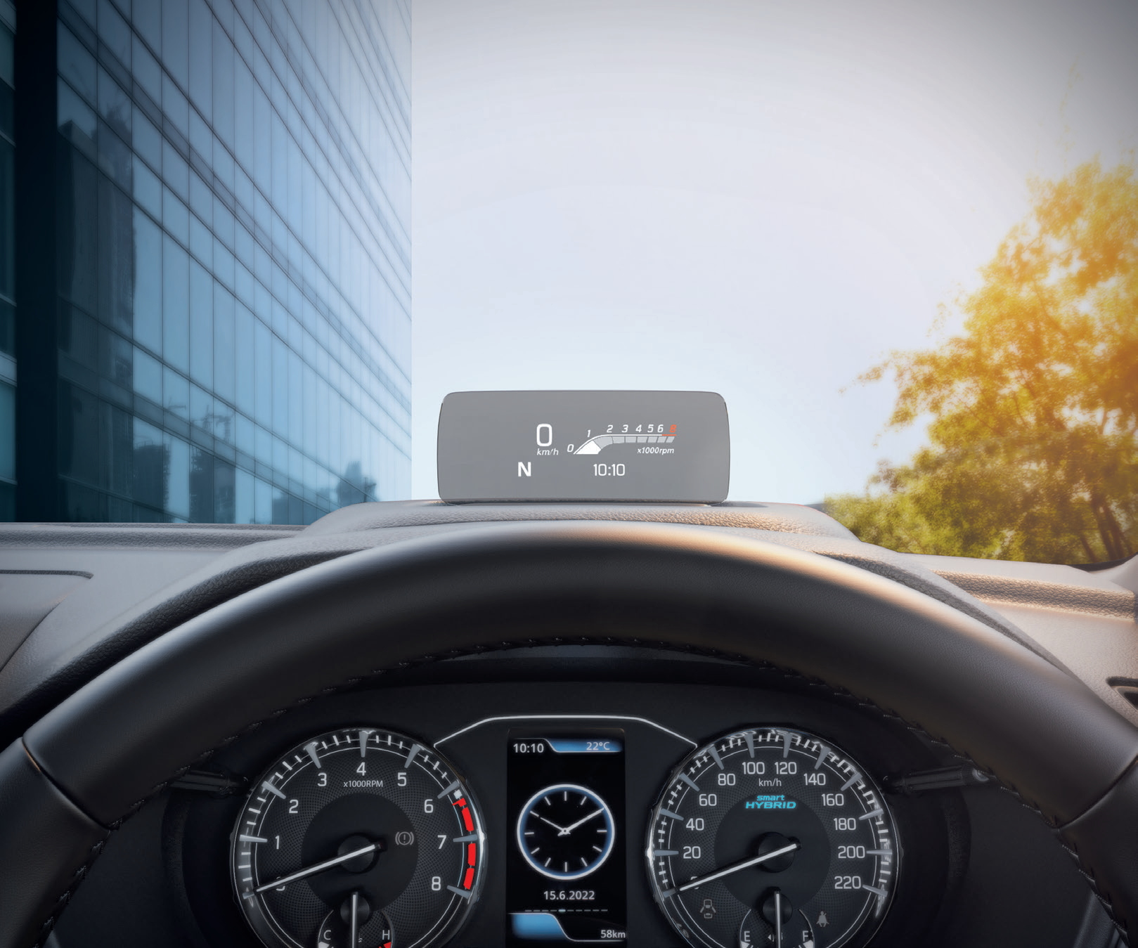 Maruti Suzuki Brezza — 360-view camera with reversing guidelines on the touchscreen.