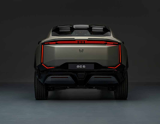 Mahindra BE 6, Connected LED tail lamps with twin-pod rear spoiler