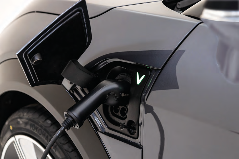 VinFast VF 6 — CCS2 charging port; DC fast charging 10-70% in 25 minutes