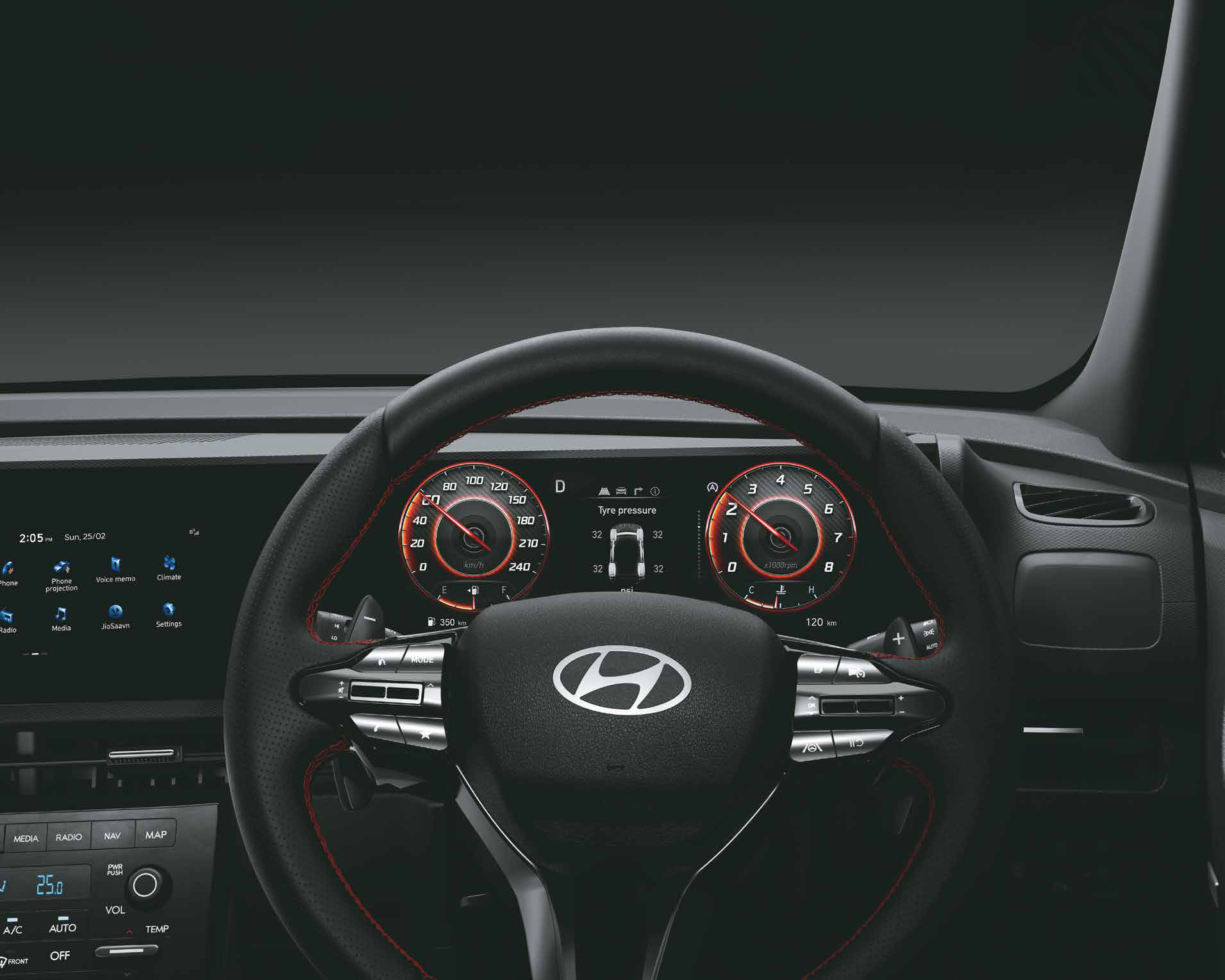 Hyundai Creta N Line — Tyre pressure monitoring system (TPMS) Highline