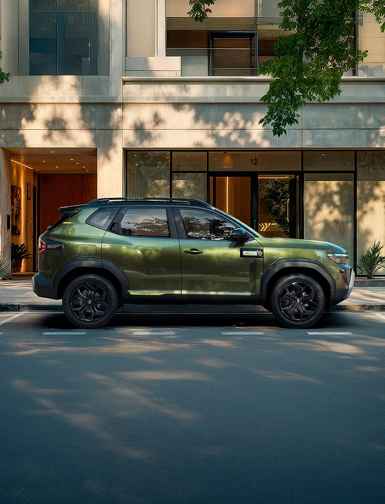 Renault Duster, Iconic Launch Edition in Mountain Jade green with 'ICONIC' side decal and black alloys