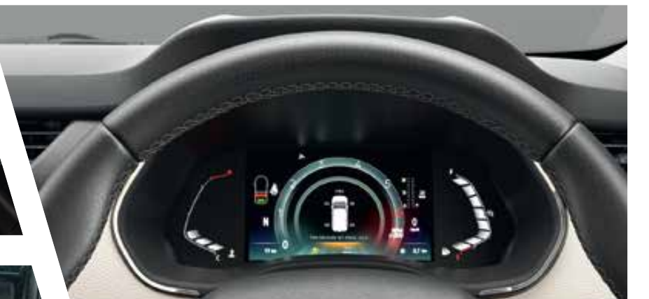 Nissan Gravite — 17.78 cm fully digital instrument cluster with TPMS behind the steering wheel