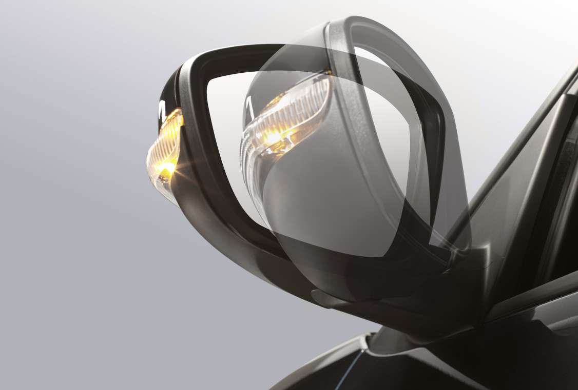 Citroën Basalt X — Electric auto-folding ORVMs with integrated side turn indicators