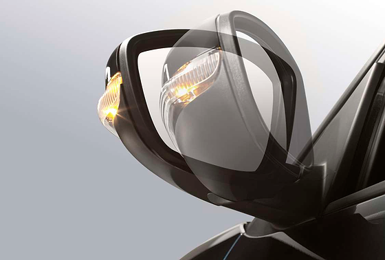 Citroën Basalt X, Electric auto-folding ORVMs with integrated side turn indicators