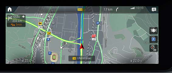 Mercedes-Benz Mercedes-AMG GLA 35 4MATIC, MBUX navigation with live traffic on the widescreen display