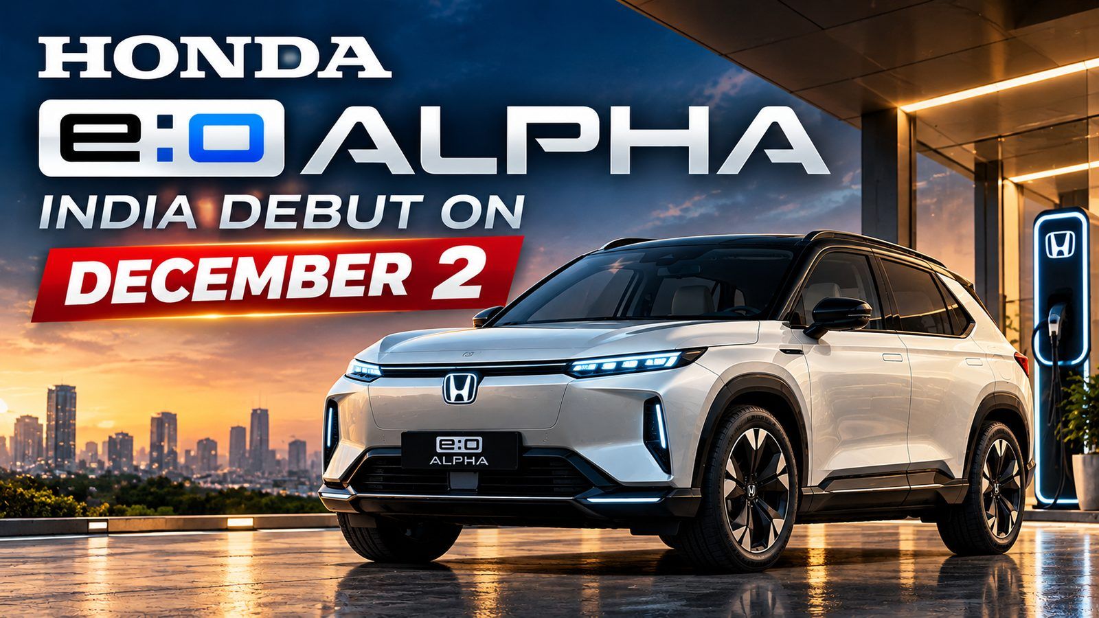 Honda e:0 Alpha electric SUV to debut in India on December 2