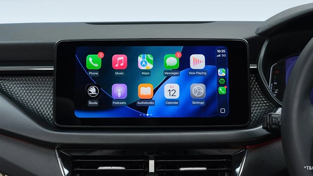 Skoda Kushaq — 10-inch infotainment with wireless Apple CarPlay