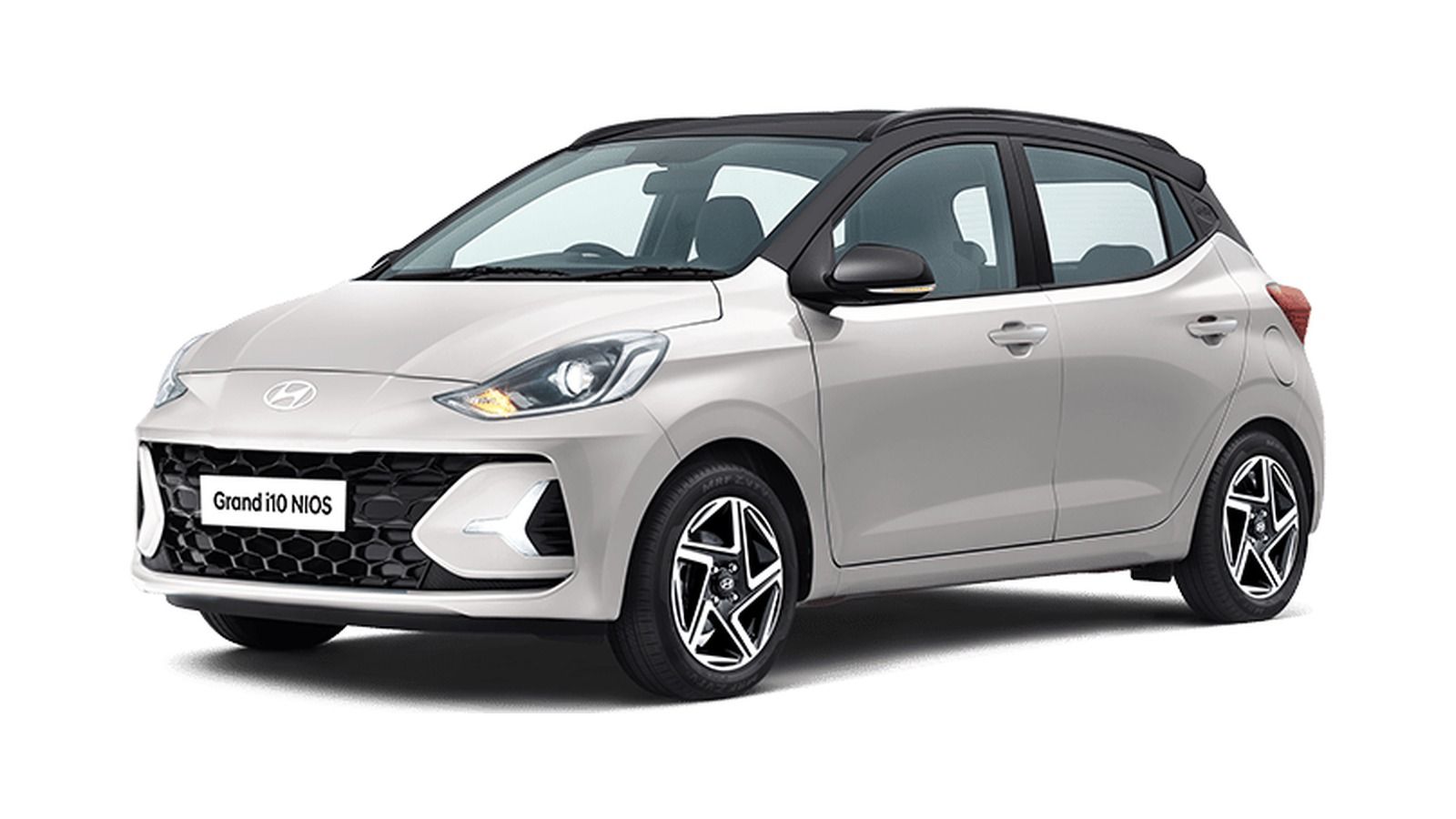Hyundai Grand i10 Nios in Polar White with Abyss Black Roof