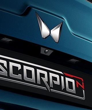Mahindra Scorpio N — Rear-view camera integrated below the tailgate badge