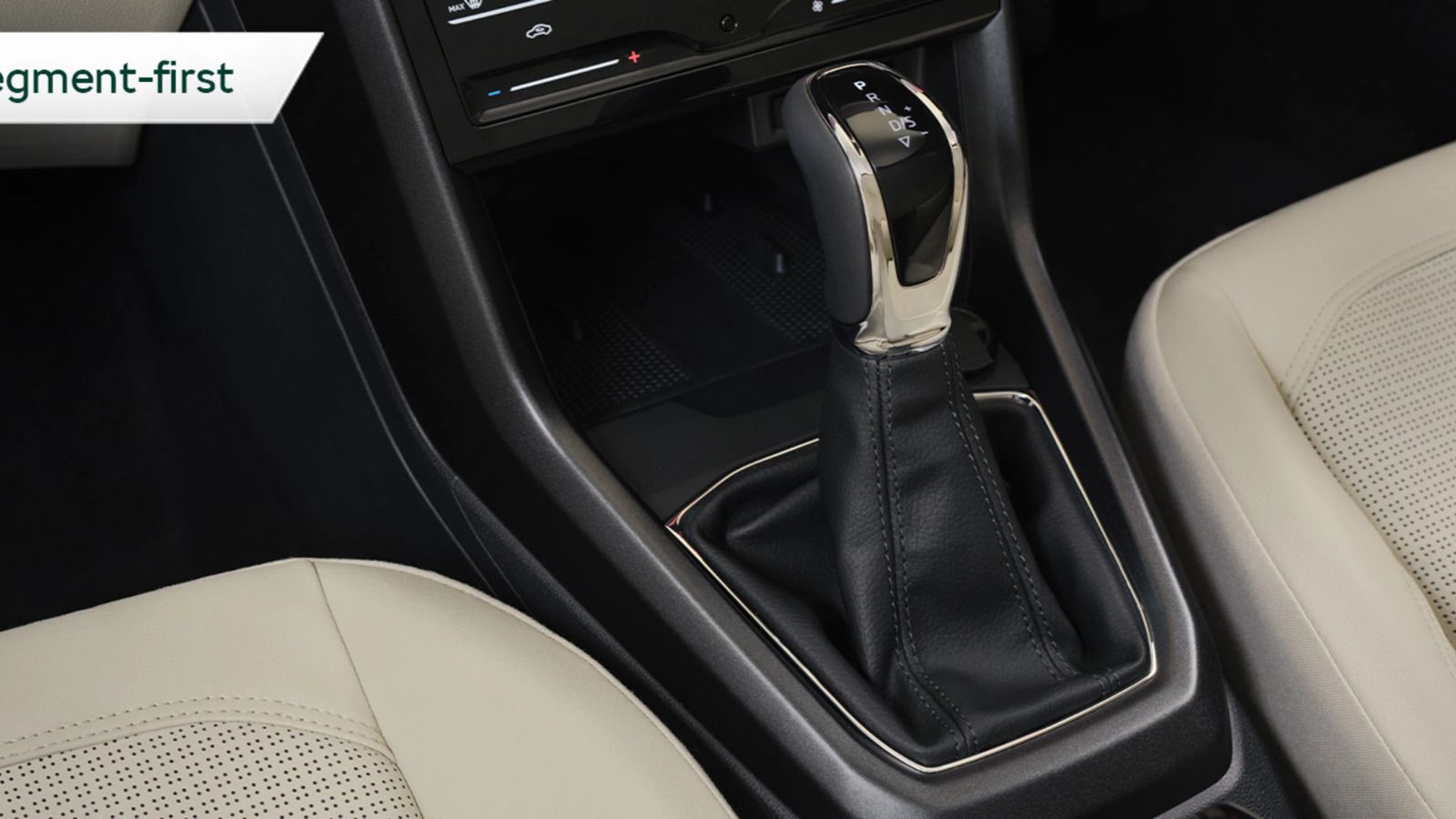 Skoda Kushaq — centre console and automatic gear selector
