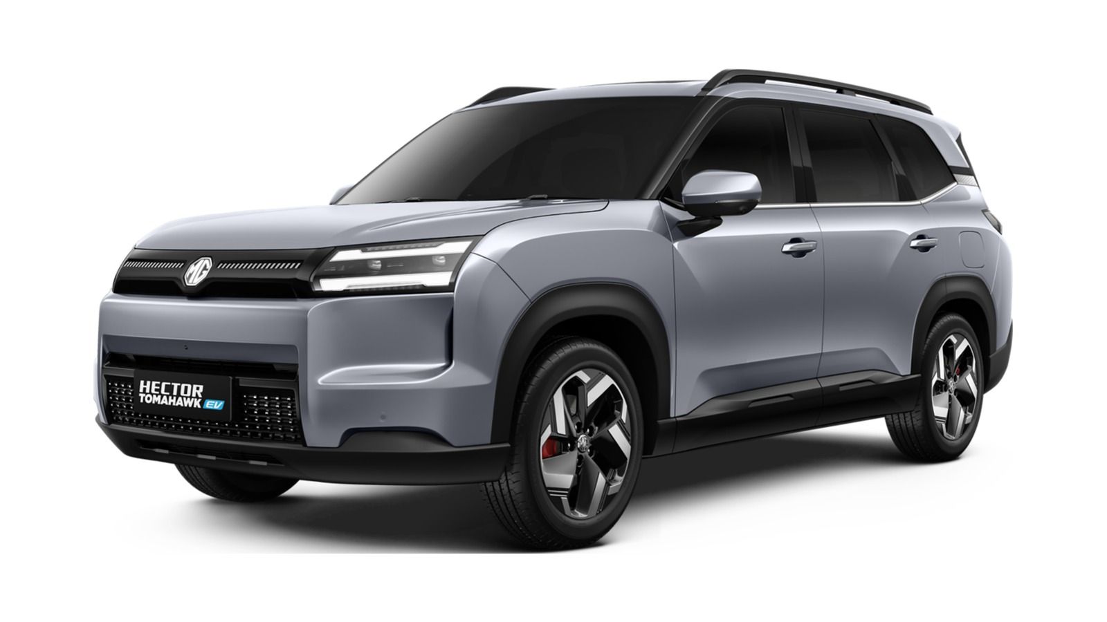 MG Hector Tomahawk EV in Aurora Silver