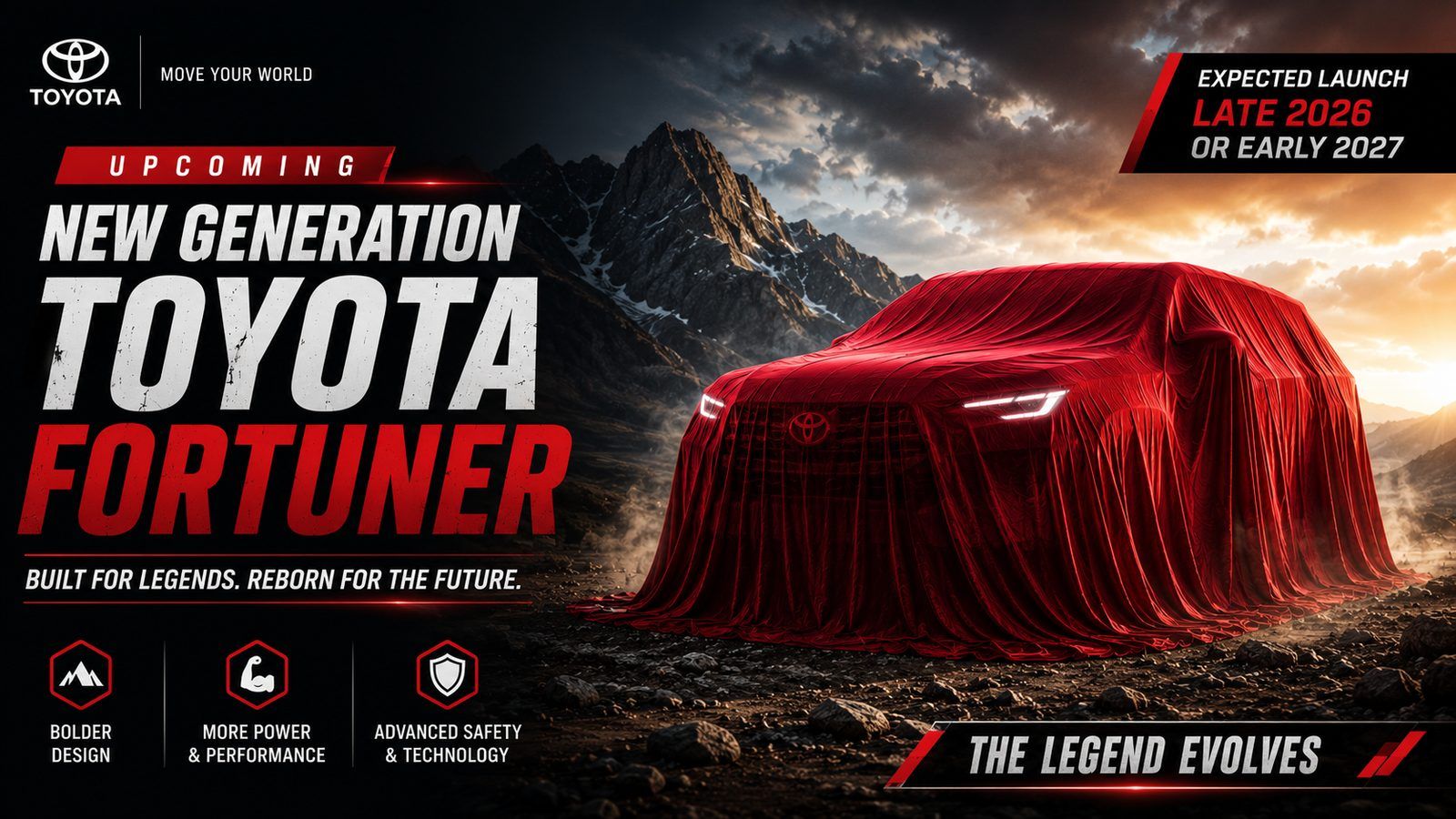 New Toyota Fortuner Expected Late 2026: ₹44–66L On-Road, ₹2L Premium for 48V Mild-Hybrid & Panoramic Sunroof