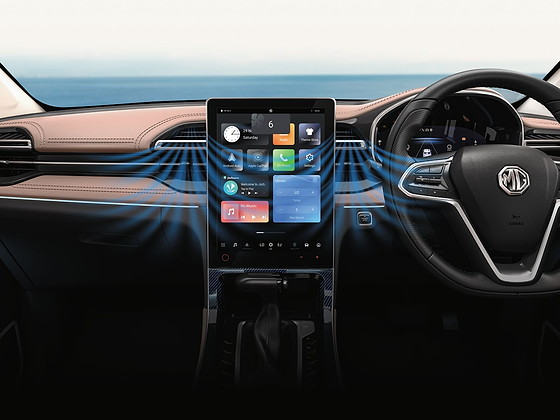 MG Hector, 14-inch HD portrait touchscreen infotainment display