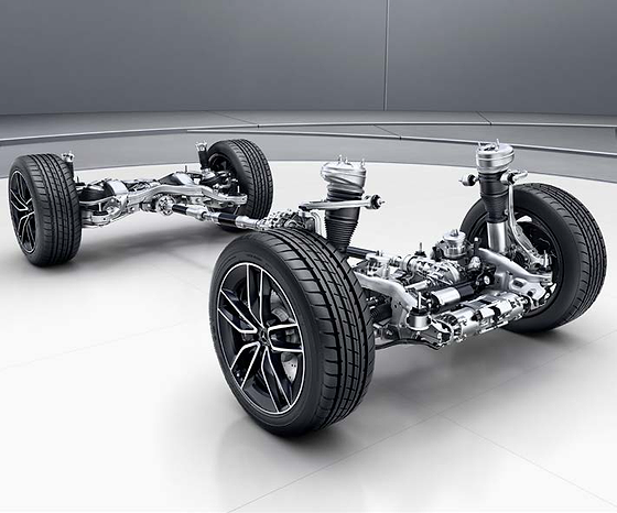 Mercedes-Benz EQE SUV, AIRMATIC air suspension with speed-dependent ride-height adjustment
