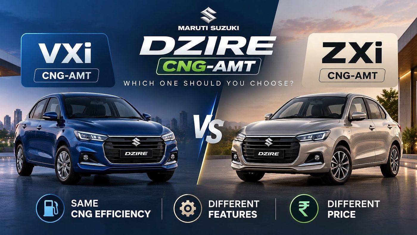 Dzire VXI vs ZXI AMT