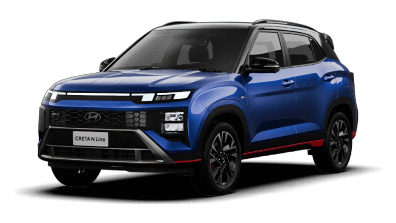 Hyundai Creta N Line in Thunder Blue with Abyss Black roof