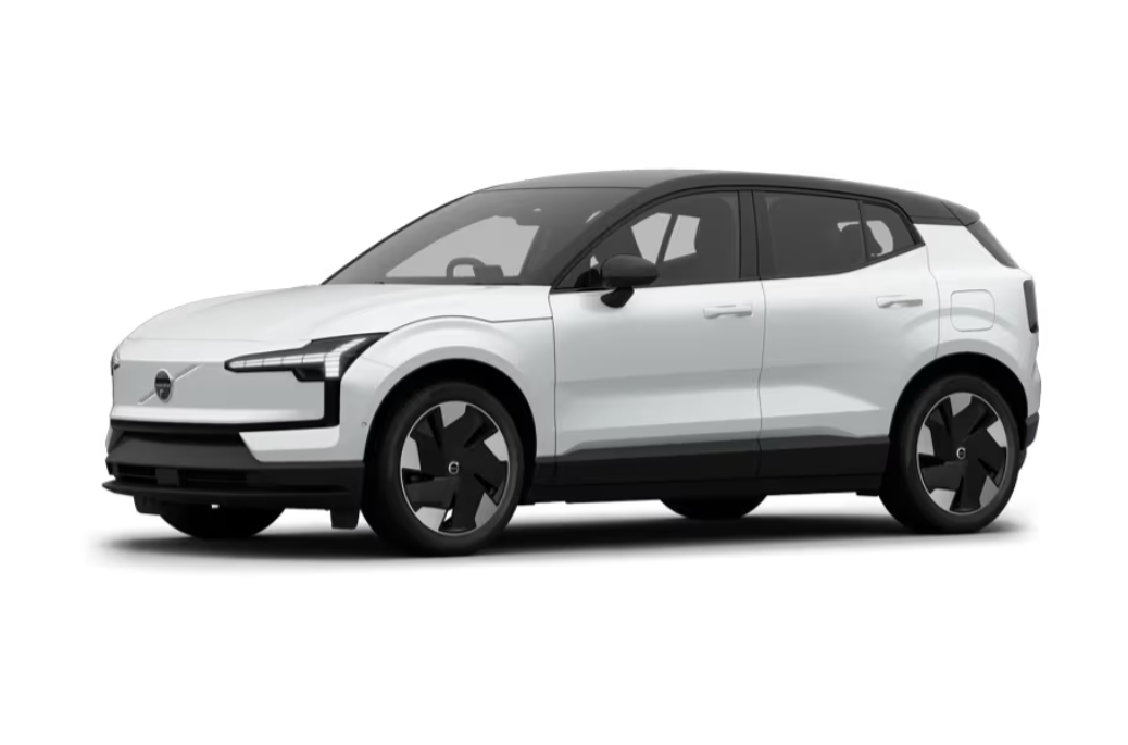 Volvo EX30 in Crystal White