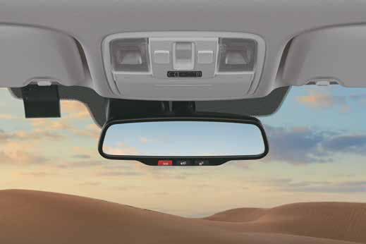 Hyundai Alcazar — Auto-dimming electro chromic IRVM with Bluelink connected-car buttons