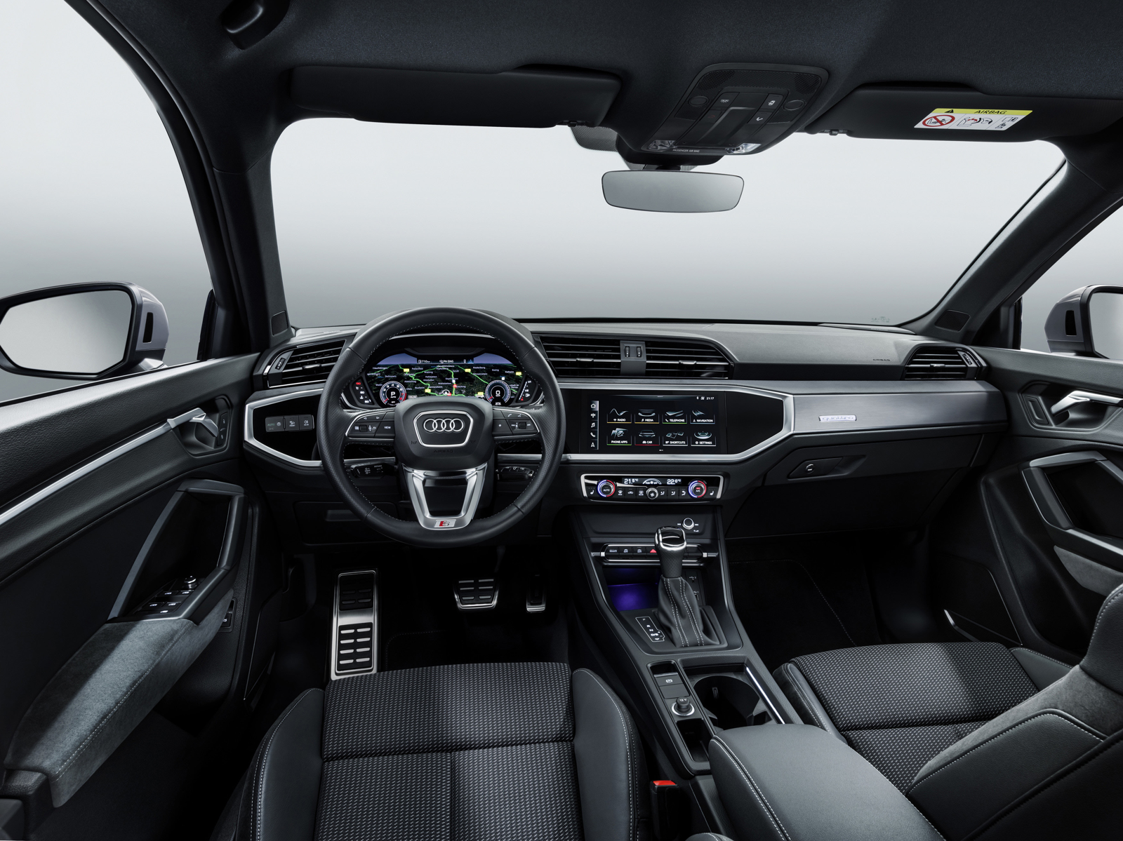 Audi Q3 Sportback — Driver-focused cockpit with Audi Virtual Cockpit Plus digital instrument display
