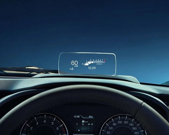 Toyota Glanza, Head-up display projects speed, gear position and time onto a glass panel on V and V (O)