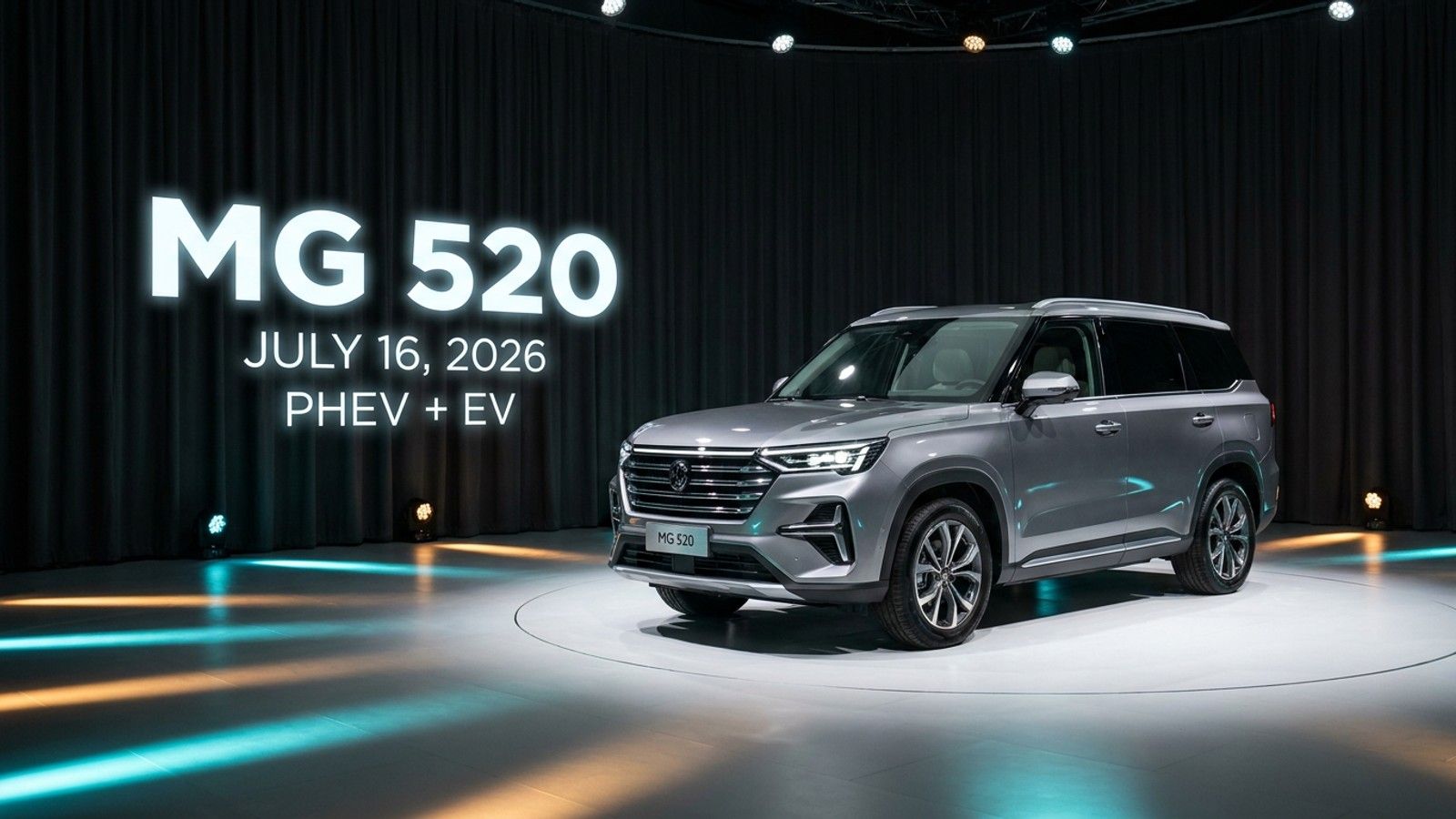 MG 520 PHEV + EV 7-Seater Confirmed for July 16, 2026 Launch, XUV700 Rival