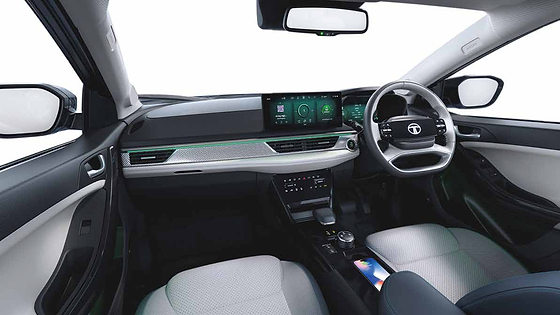 Tata Curvv EV, Multi mood ambient lighting runs across the dashboard and front doors