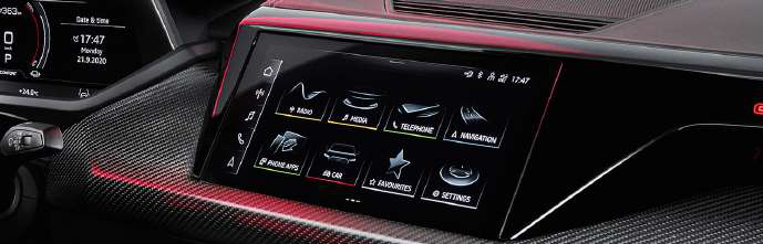 Audi e-tron GT — Three-zone automatic climate control with dedicated touch panel
