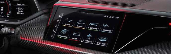 Audi e-tron GT, Three-zone automatic climate control with dedicated touch panel