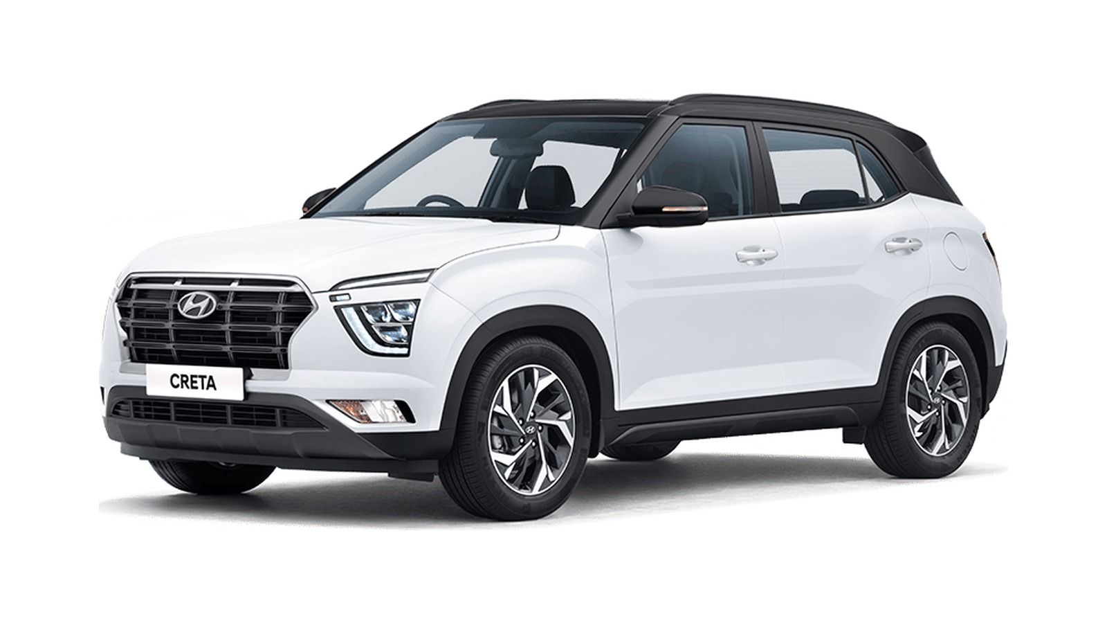 Hyundai Creta in Atlas White with Titanium Black