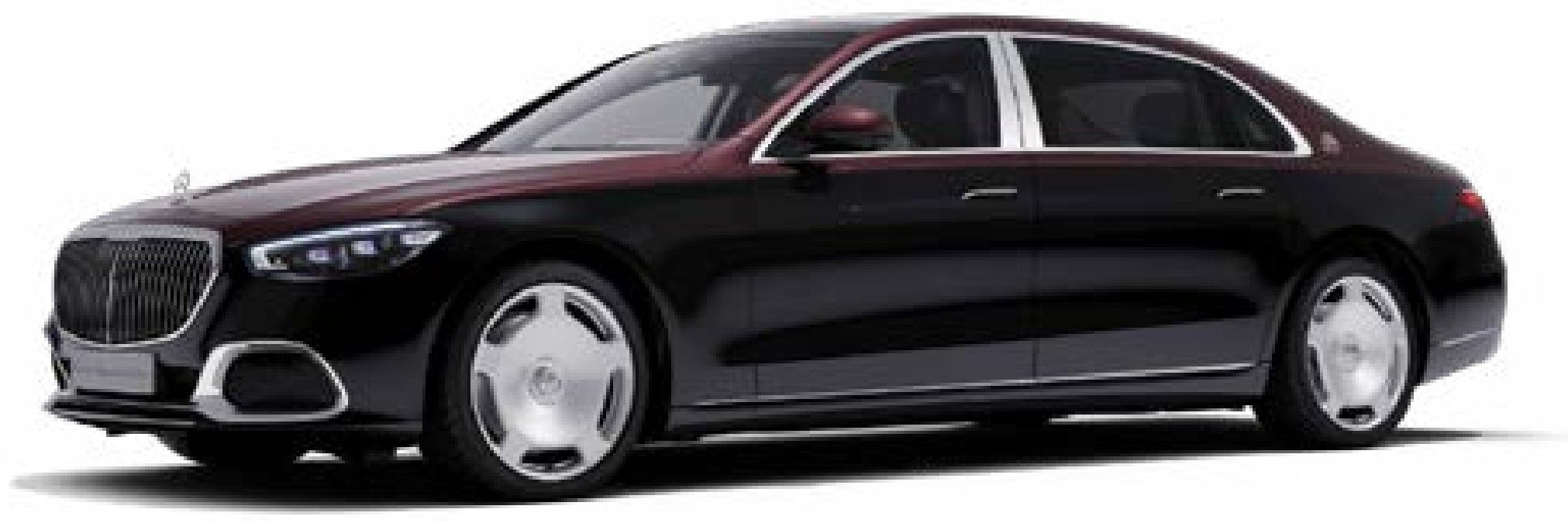 Mercedes-Benz Mercedes-Maybach S-Class in Obsidian Black / Rubellite Red