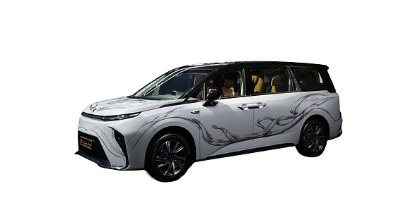 MG M9, M9 Couture Edition: white body with charcoal 'Serpent Infinity' streaks, gold MG emblems and a 'Couture Edition' dashboard wordmark, designed with couturier Gaurav Gupta. Limited to 50 units at ₹84.94 lakh (ex-showroom), sold only through MG Select.