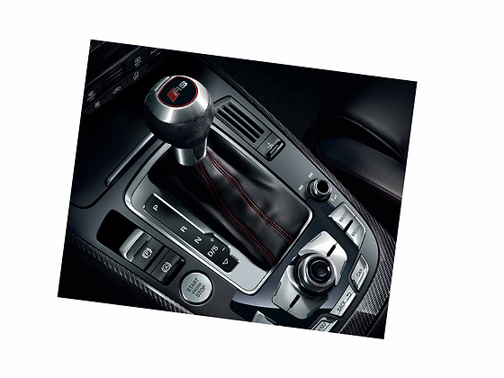 Audi RS5, Centre console with RS selector lever, engine start-stop and MMI rotary control