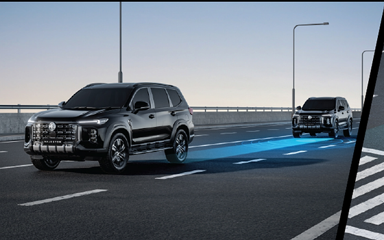 MG Majestor, Adaptive Cruise Control maintaining a set distance from the vehicle ahead