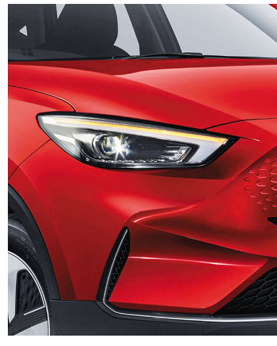 MG ZS EV, Full-LED Hawkeye headlamp with LED daytime running light signature