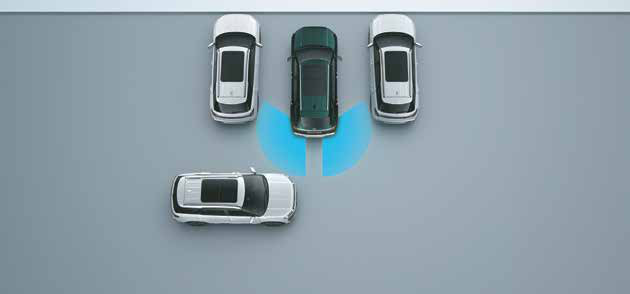 Hyundai Alcazar — Rear cross-traffic collision-avoidance assist (RCCA)