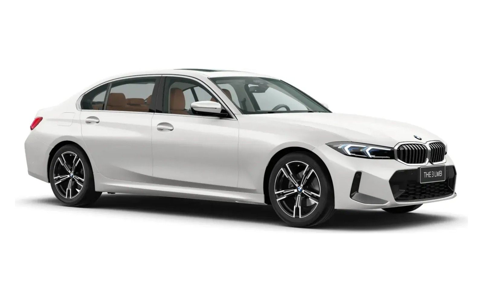 BMW 3 Series LWB in Mineral White metallic