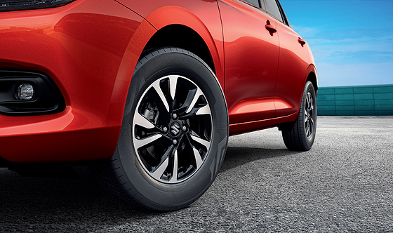 Maruti Suzuki Swift, Precision-cut dual-tone machined alloy wheels