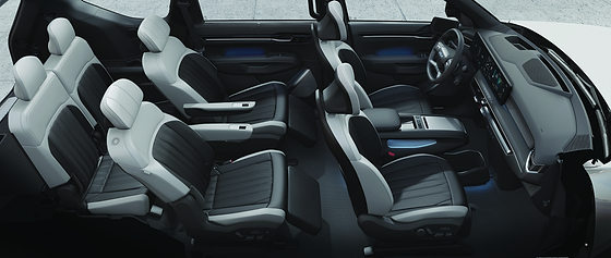 Kia EV9, Spacious six-seat cabin with second-row captain seats