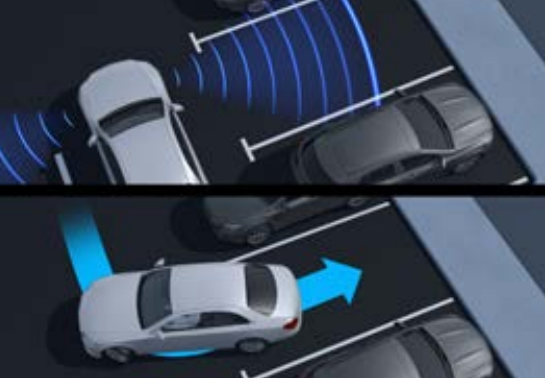 Mercedes-Benz EQS SUV — Active Parking Assist with PARKTRONIC scans for gaps and steers the car into parking spaces automatically