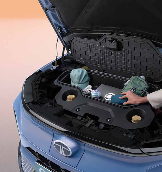 Tata Curvv EV, 11.6L frunk under the bonnet adds smart storage to the 500L boot