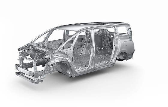 Toyota Vellfire, High-rigidity TNGA (GA-K) body structure for a silent, stable ride