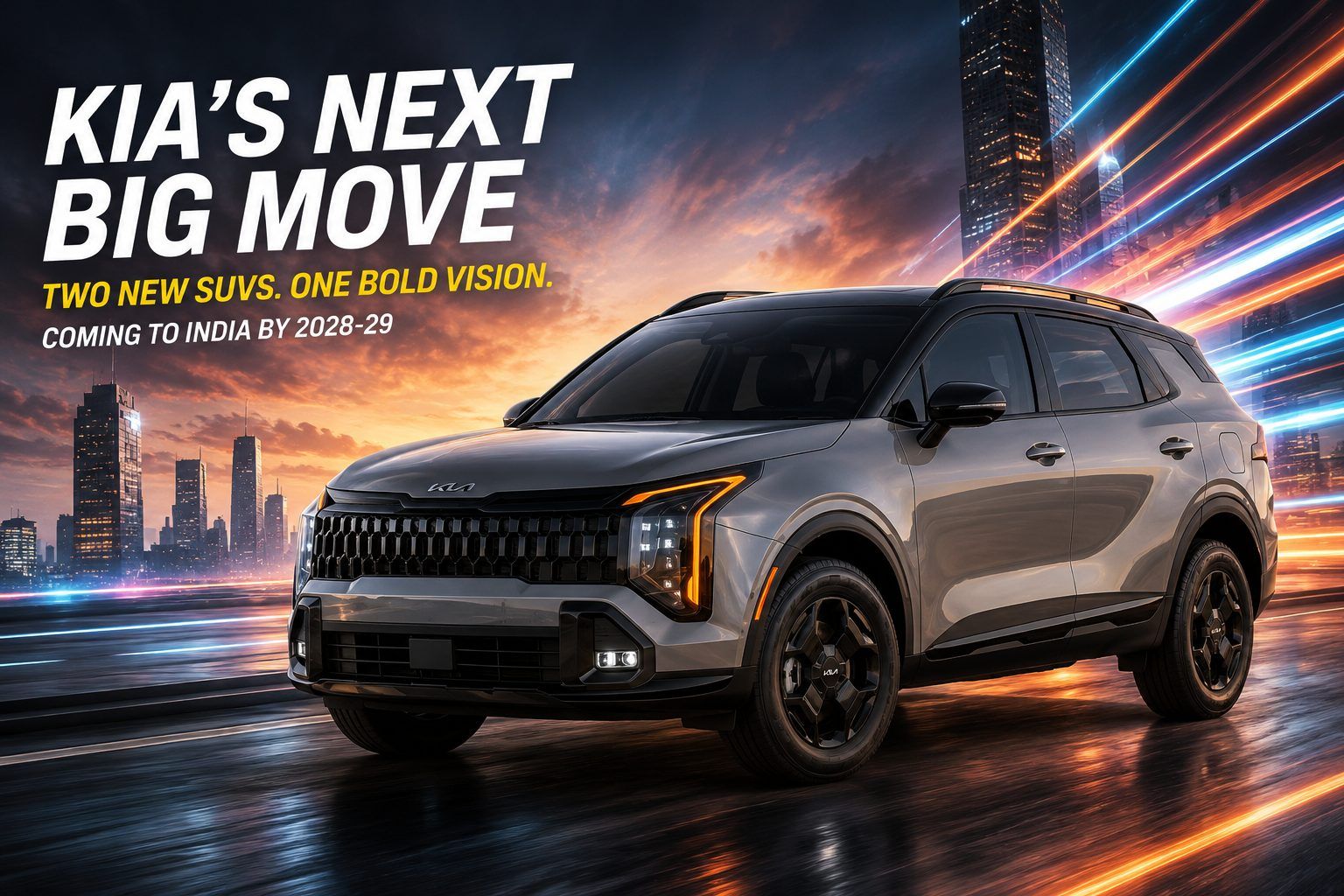 Kia planning two new SUVs for India by 2028-29: a 4.2m B-SUV and a bigger 7-seater