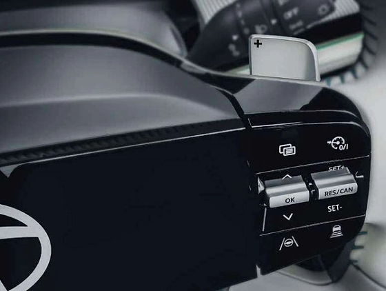Tata Harrier EV, Regen paddle shifters behind the steering wheel adjust energy-recovery levels on the move