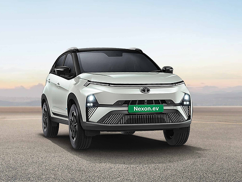 Tata Nexon EV, Signature X-factor LED DRLs with welcome and goodbye sequence frame the Nexon.ev front end